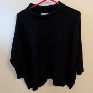 LOFT Classic Black Cowl Neck Sweater